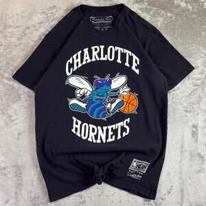 Mitchell & Ness Charlotte Hornets Graphic T Shirt Mens Large NBA Retro